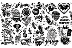 everyone is trying ti find their way in this world, everyone is always striving for happiness tattoo idea