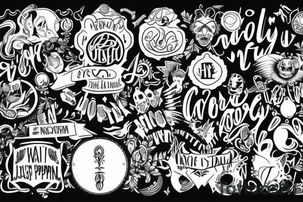 everyone is trying to find their way in this world, everyone is always striving for happiness tattoo idea