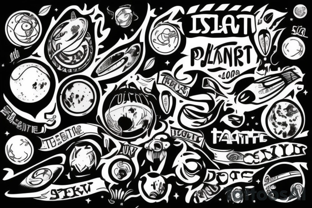 Planeta from tv serowe the 100 tattoo idea