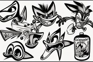 crash bandicoot tattoo idea