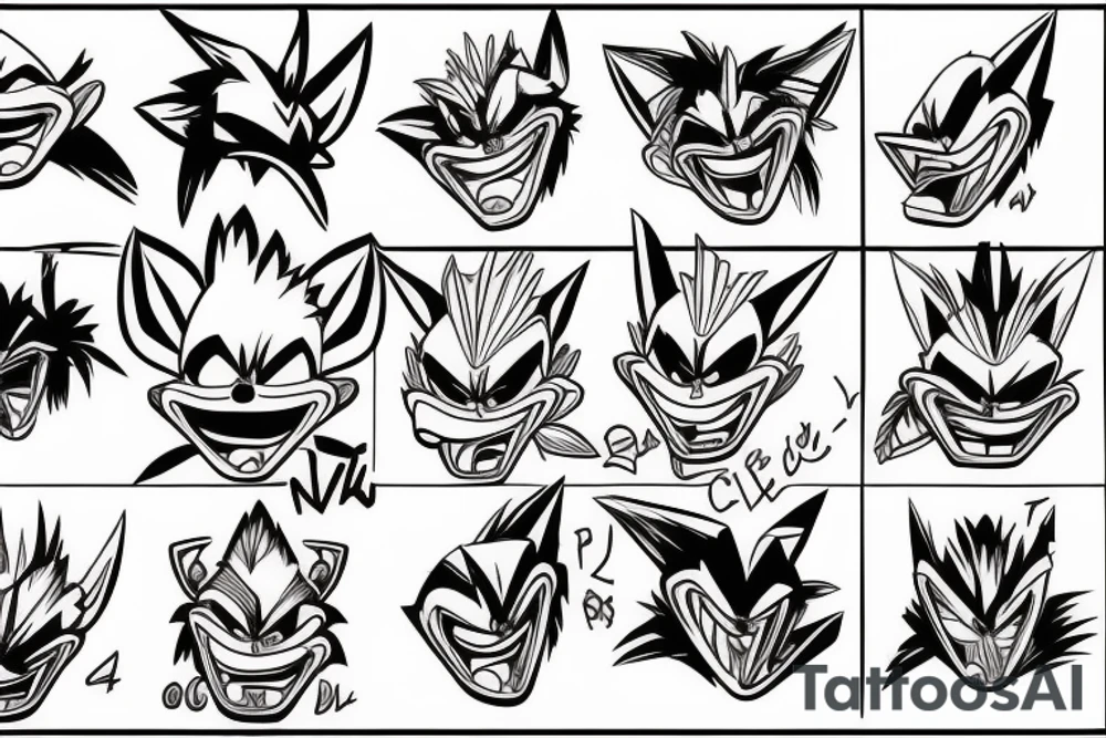 crash bandicoot tattoo idea