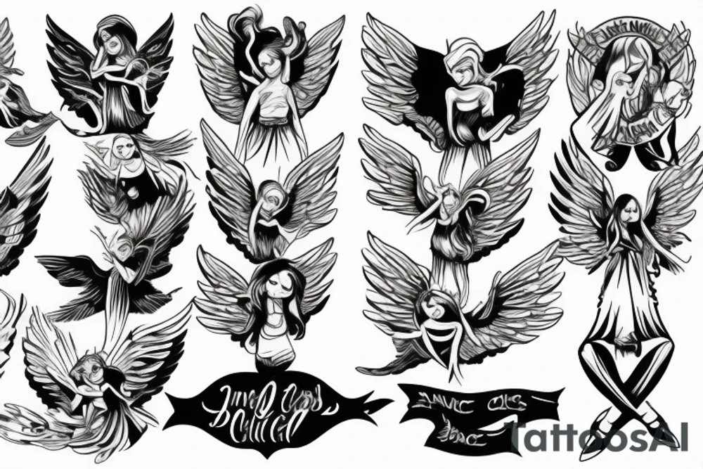 angel tattoo idea