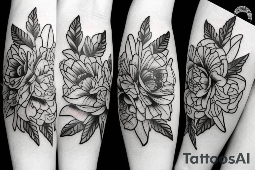 Flowers tattoo idea
