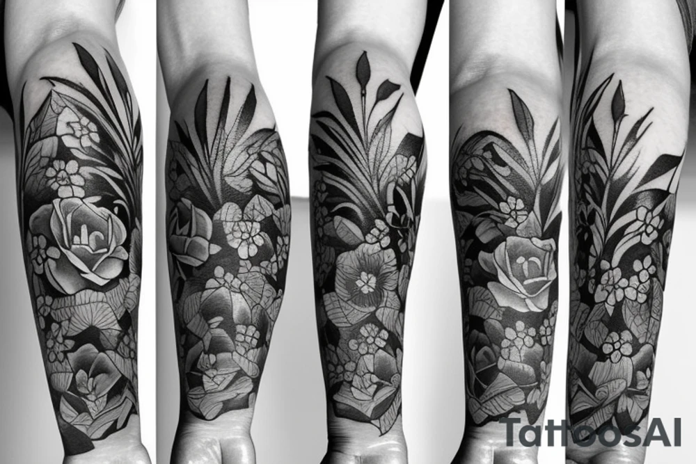 Flowers tattoo idea