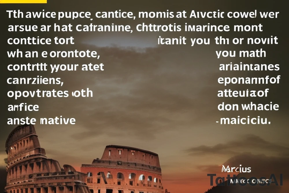1- Include the word “Marcis” for my daughter Marine and Christine 
2- Incorporate Japanese culture 
3- I love ancient rome and the teachings and ancients wisdom Marcus Aurelius / stoicism, particularly as radical acceptance of things that are outside your control. This quote will explain it best: You have power over your mind- not outside events. realise this and you will find strength
4- I love books, reading and learning 
5- I’ve been going to therapy for a year and I learned to love and appreciate myself tattoo idea