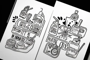 get in the shower if it all goes wrong tattoo idea