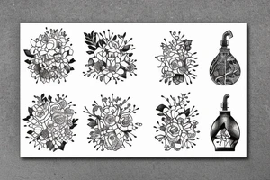 The city the 1975 shower flowers growth tattoo idea