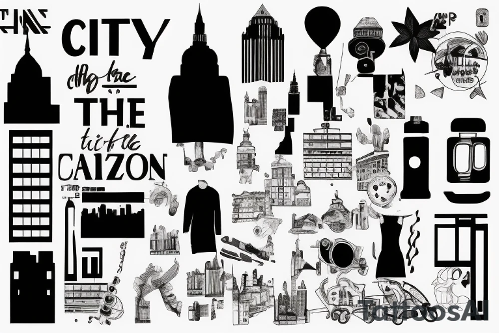 The city by the 1975 tattoo idea