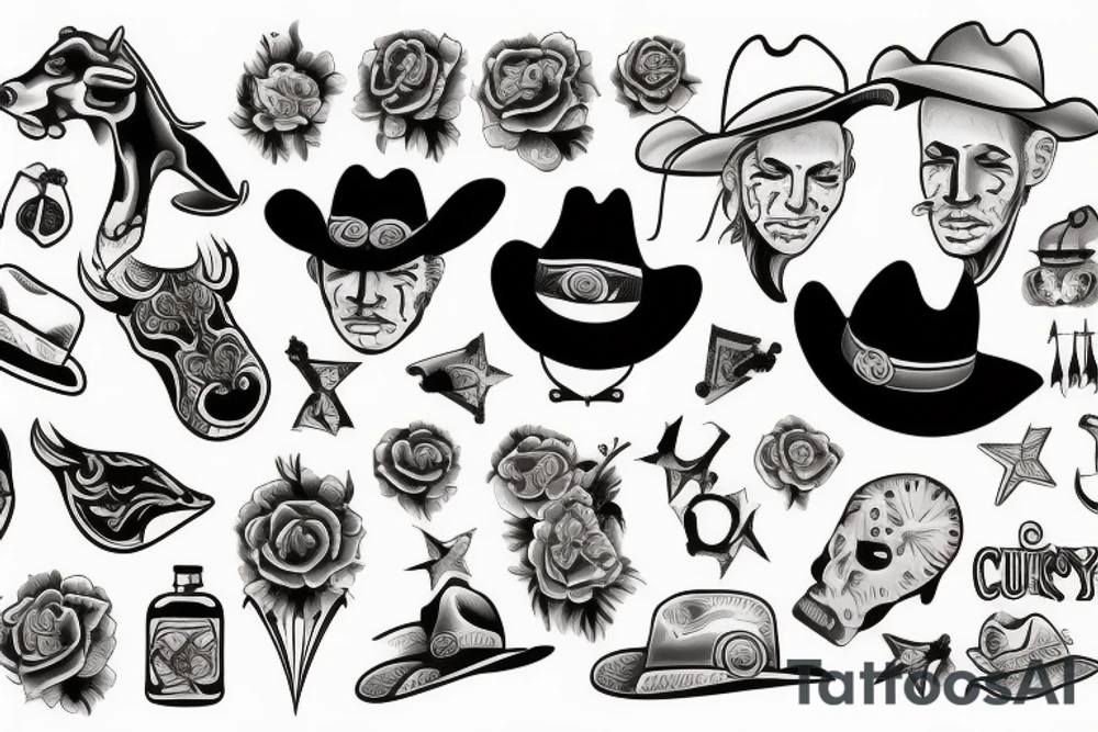 Cowboy tattoo idea