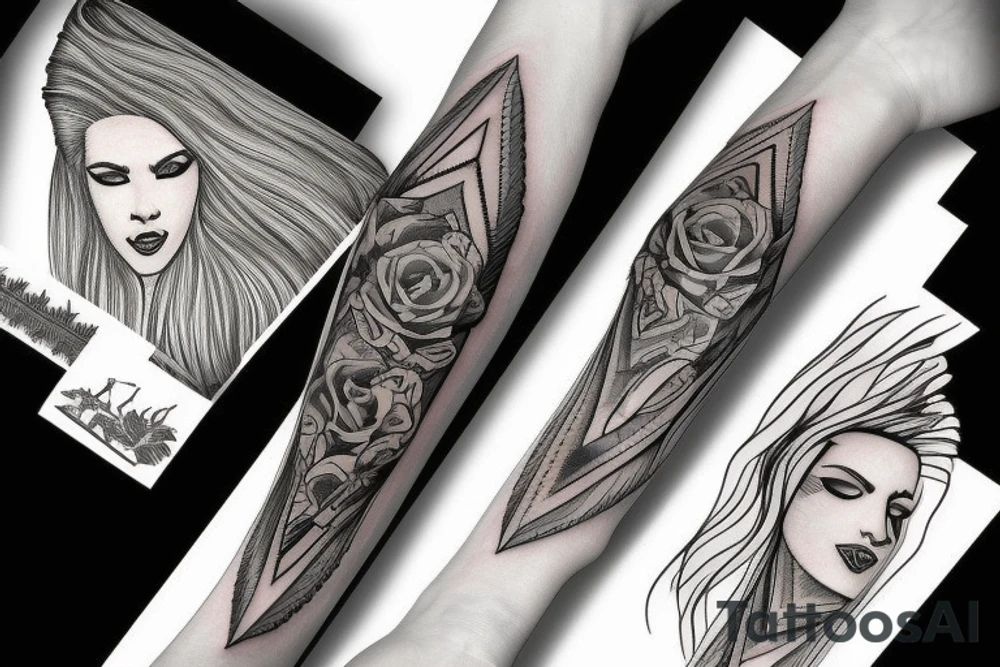 Knife tattoo idea