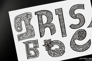 The letter B tattoo idea