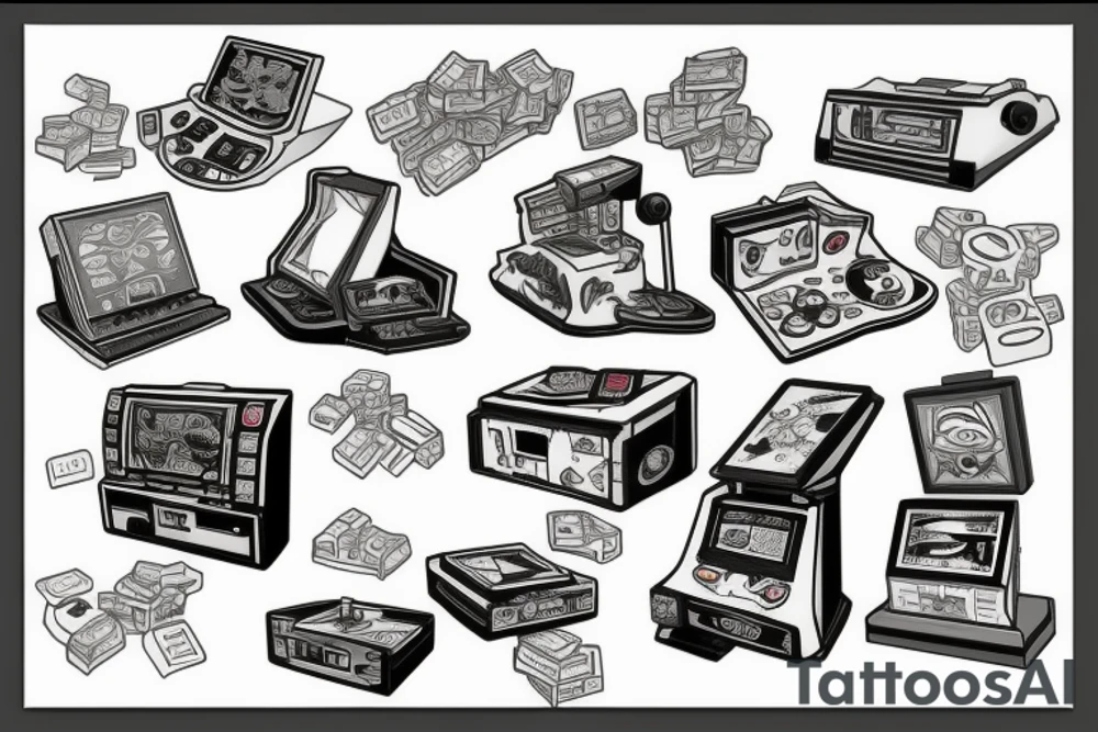 insert coin tattoo idea