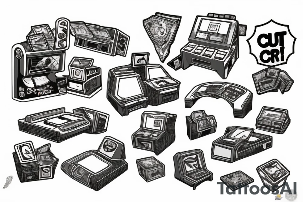 insert coin tattoo idea