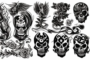 dark death tattoo for hand tattoo idea