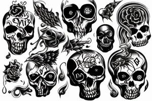 dark death tattoo for hand tattoo idea