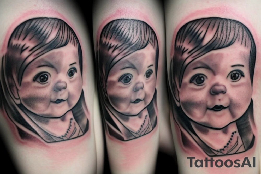 Infant loss memorial grandson tattoo with Elijah name tattoo idea