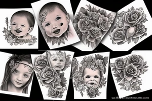 Infant memorial tattoo idea