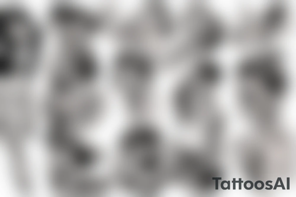 Topless diver pinup girl tattoo idea