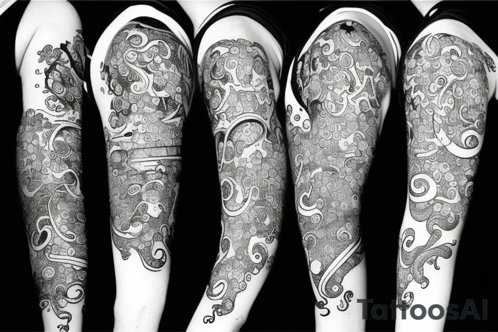 Aquarius zodiac sign tattoo idea