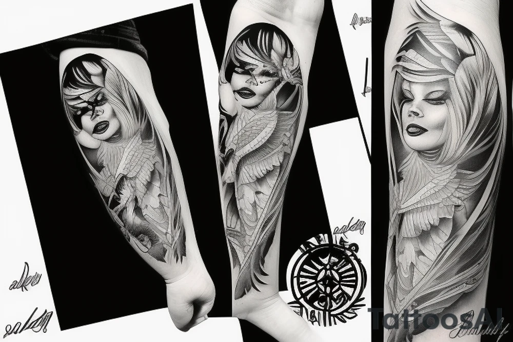 mockingbird death skating tattoo idea