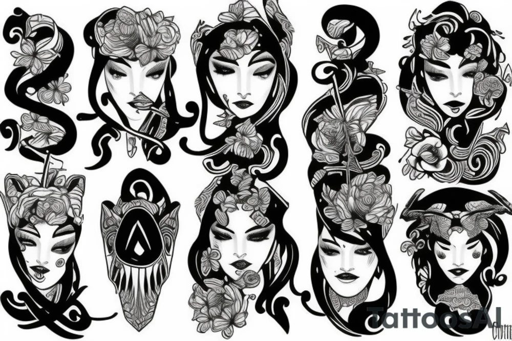 Gemini cool tattoo idea