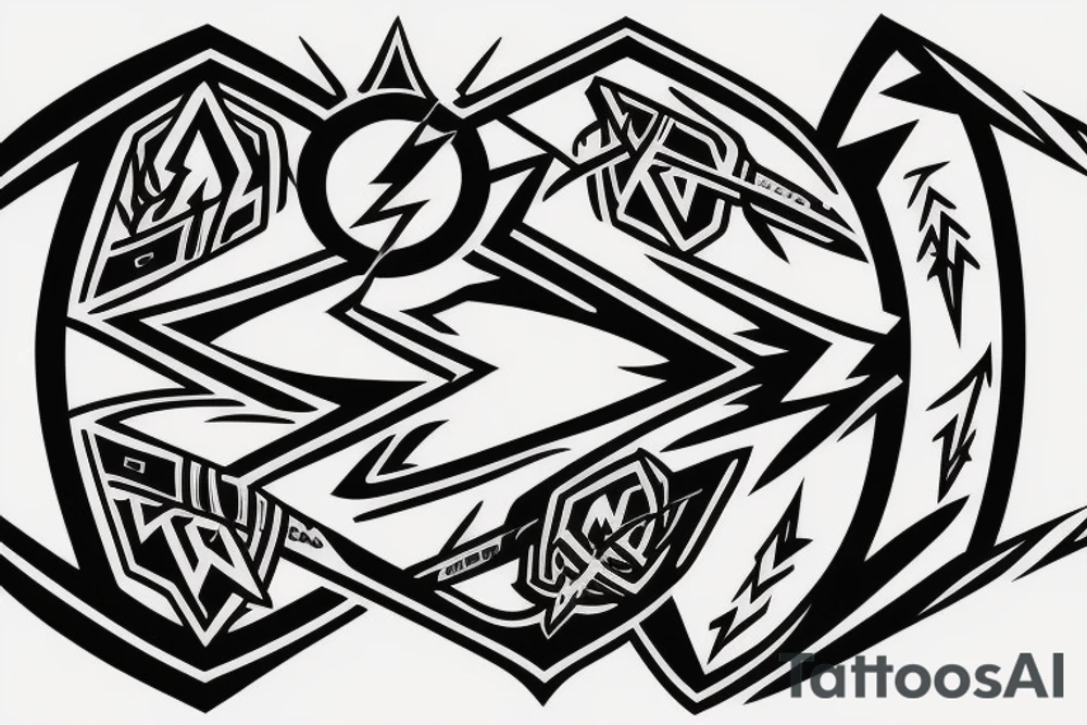 Arrowverse the arrow and flash logo combined tattoo idea