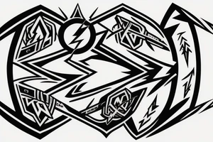 Arrowverse the arrow and flash logo combined tattoo idea