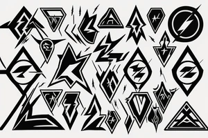 Arrowverse the arrow and flash logo combined tattoo idea