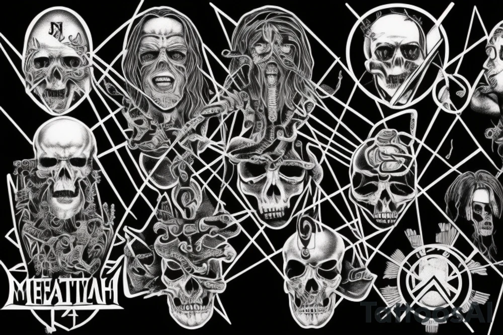 Megadeath Metallica machine head trivium tattoo idea