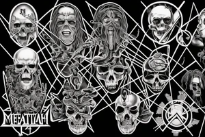 Megadeath Metallica machine head trivium tattoo idea