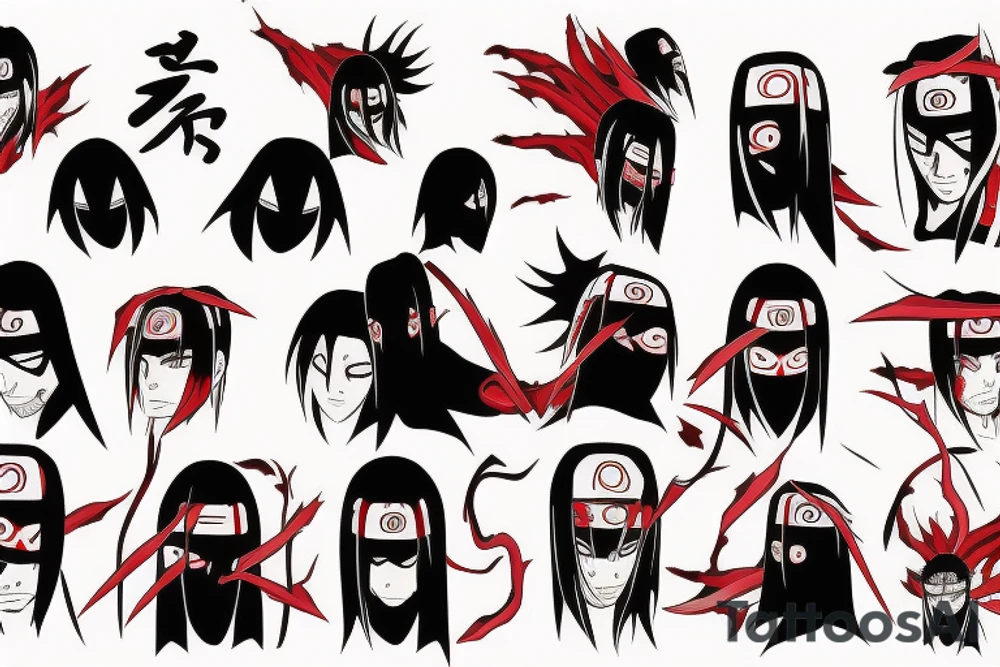 Itachi from Naruto tattoo idea