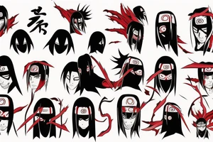 Itachi from Naruto tattoo idea
