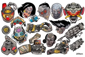 Wattson from Apex legends tattoo idea