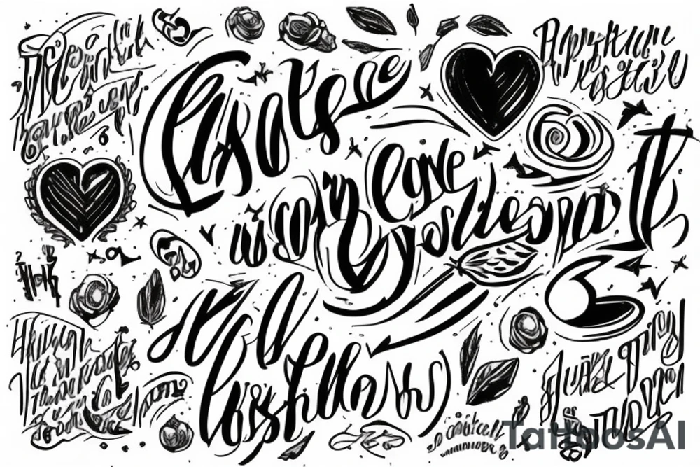 Grace in bold lettering tattoo idea