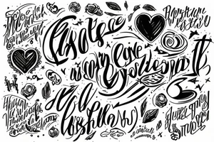 Grace in bold lettering tattoo idea
