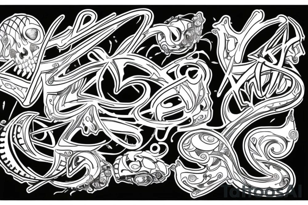 Grace in bold lettering tattoo idea
