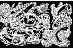 Grace in bold lettering tattoo idea