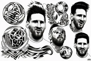 lionel messi wins the world cup tattoo idea