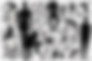 silhouette of a floating man tattoo idea