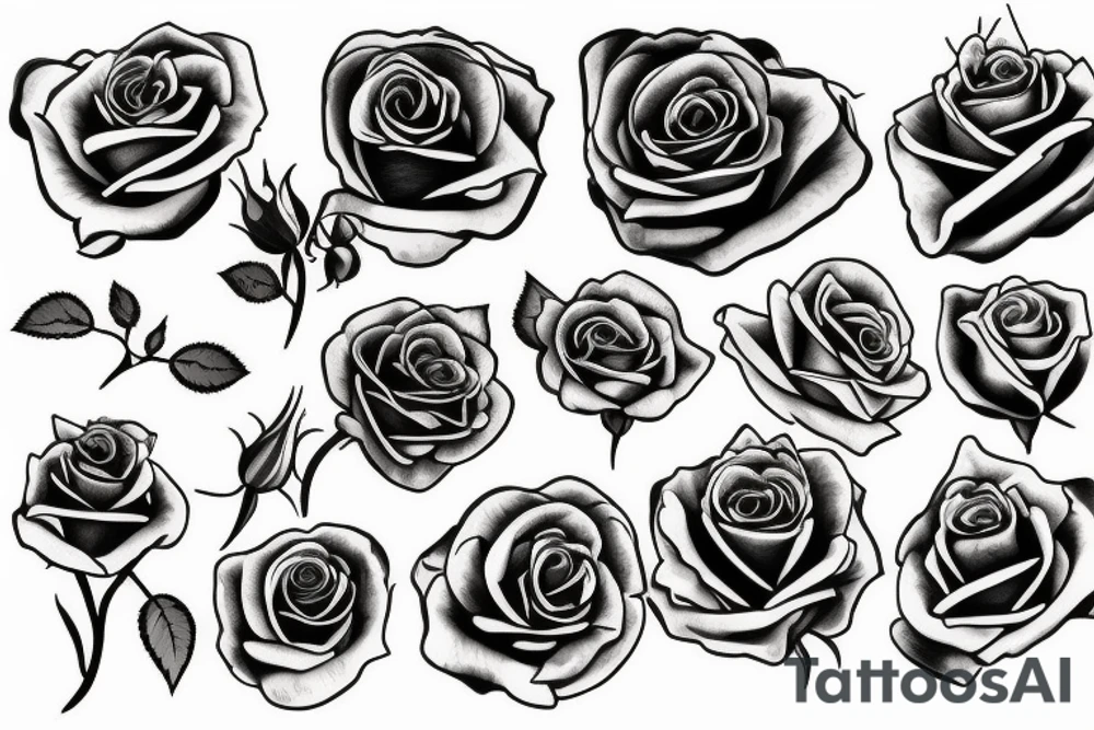 rose tattoo idea