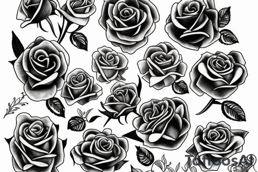 rose tattoo idea