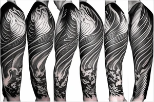 majestic phoenix tattoo idea