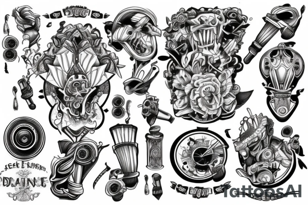engine tattoo idea