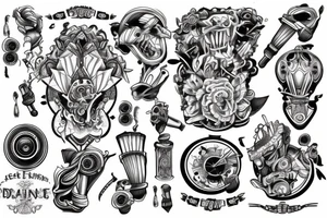 engine tattoo idea