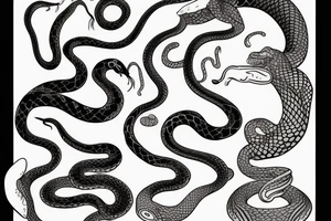 woman that has many snakes instead of her hair tattoo idea
