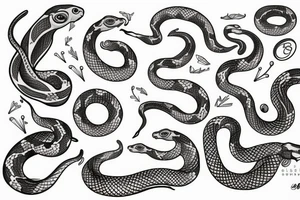 woman that has many snakes instead of her hair tattoo idea