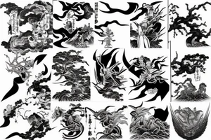 japanese mythology tattoo idea