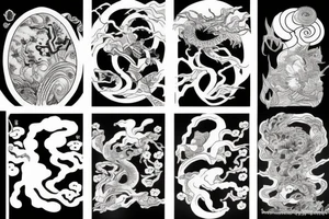 japanese mythology tattoo idea