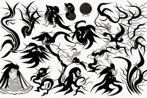 japanese mythology tattoo idea