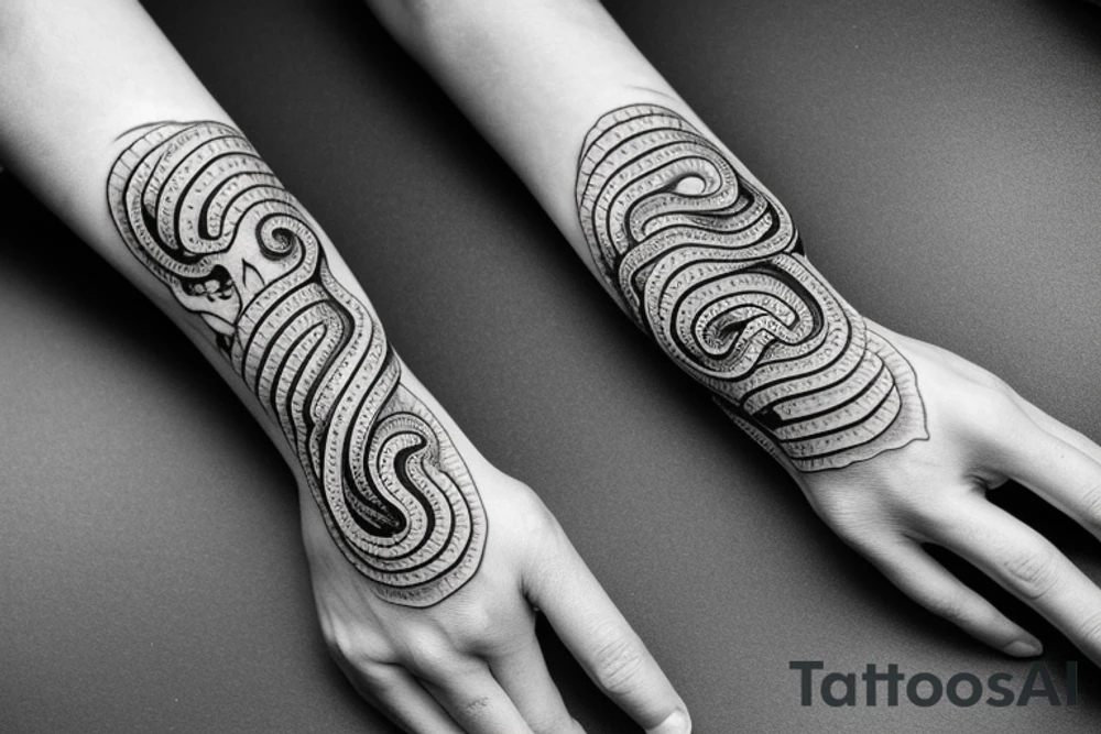 a snake wrapped around a skeleton hand with no arm tattoo idea a snake wrapped around a skeleton hand with no arm tattoo idea
